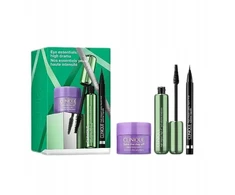 Clinique Eye Essentials: High Drama komplektas tusz do rzęs 10ml + eyeliner w płynie 0.34g + balsam oczyszczający 15ml