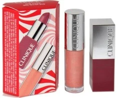 Clinique Clinique rinkinys (Lipstick Pop Lip Spalva + Pop Splash)
