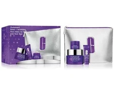 Veido ir kaklo priežiūros rinkinys Clinique Smart Clinical Repair: stangrinamasis kremas (50 ml) + raukšlių serumas (10 ml) + paakių kremas (5 ml) + kosmetinė