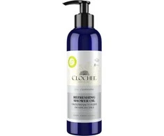 „Clochee“ gaivinantis dušo aliejus su agurkų ir saldžiųjų vynuogių ekstraktu, 250 ml