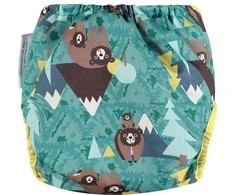Close Caboo daugkartinės sauskelnės Pop-in AIO Bear 4.5-16 kg, 1vnt.