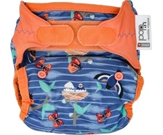 Close Caboo daugkartinės sauskelnės V2 Twilight Garden, 3 –16 kg, 1vnt.