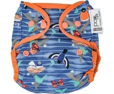 Close Caboo daugkartinės sauskelnės Pop-in AIO Twilight Garden 4.5-16 kg, 1 vnt.