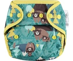 Close Caboo daugkartinės sauskelnės Pop-in AIO Bear 4.5-16 kg, 1vnt.