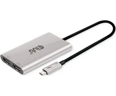 „Club 3D“ AV signalo perdavimo sistema „Club 3D“ vaizdo šakotuvas „Thunderbolt“ 3–2 DP, dvigubas 4K60Hz arba vienas 8K60Hz/4K120Hz