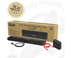 „Club 3D“ „Club3D“ USB-C prijungimo stotelė 12v1, 2xHDMI, 1xDP, 2xUSB-C, 3xUSB, 1xRJ45, 1x3,5 mm, juoda