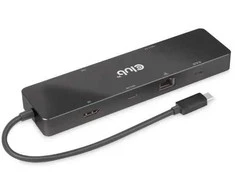 Club 3D „Club3D“ USB-C 9in1 šakotuvas > 2xHDMI/2xUSB/USB-C/LAN 4K60Hz PD100W mažmeninė prekyba