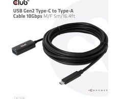 Goobay Club 3D Club3D Kabelis USB-C į USB-A, 10Gbps, 5m, M/F