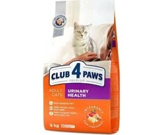 Visavertis sausas pašaras suaugusioms katėms CLUB 4 PAWS PREMIUM URINARY HEALTH su vištiena, 14 kg