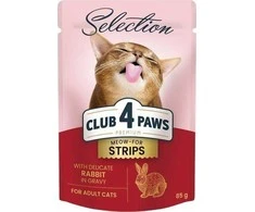 Club 4 Paws Selection konservai katėms su triušiena padaže, 85 g