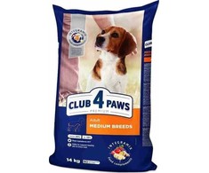 Club 4 Paws Adult Medium Breeds sausas Maistas šunims, 14 kg