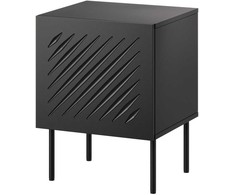 Cama Meble Bedside table 2 pcs. SIENA 44.5x40x59 juodas matt