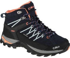 Cmp Rigel Mid moteriški trekingo batai, juodai-mėlyni, 37 dydis