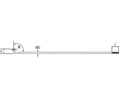 Cn Spoke Szprychy STD14 2.0-2.0-2.0 nerūdijantis plienas 176mm juoda + nyple 144szt.