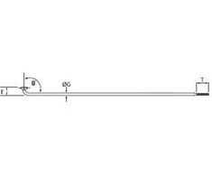Cn Spoke Cn Stipinai Stipinai CNSPOKE STD14 2.0-2.0-2.0 nerūdijantis plienas 224mm juodas + 144vnt speneliai - CN-STD224C