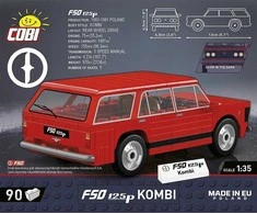 Cobi Konstruktoriaus kaladėlės FSO 125p kombi 90 kaladėlių