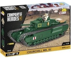 Tank modelis - COBI - Churchill MK.III - 500 dalių - Žalias - Nuo 10 metų