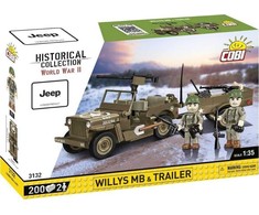 Cobi Istorinė kolekcija Willys MB ir priekaba