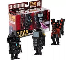 Figūrėlė Cobi Skibidi Toilet - Titan Pack 3-pak
