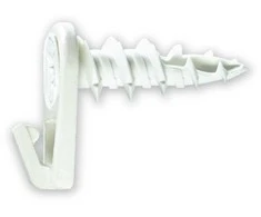 Cobra Įsukami GKP kabliai, 10,5 x 27 mm, baltos spalvos, 10 vnt.