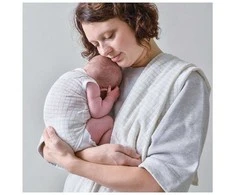 „Cocoon Lodger Romper Sprinkle“ medvilninis berankovis bodis dramblio kaulo spalvos 68 cm RF 069_68