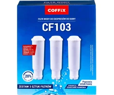 Coffix Vandens filtras espresso aparatams Coffix CF103 Melitta Nivona Krups Bosch Siemens 3 vnt.