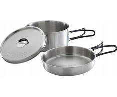 Campingaz pot set Trekking Kit, 3-piece (stainless steel, 1 pot + 1 lid + 1 pan)