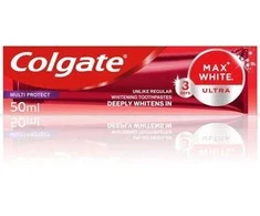 Colgate „Max Baltas Ultra Protect“ balinamoji dantų pasta, 50 ml