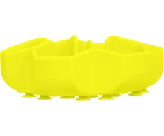 Collar Antkaklis WAU DOG BOWL SILICONE SLOW DOWN 450ml GELTONAS