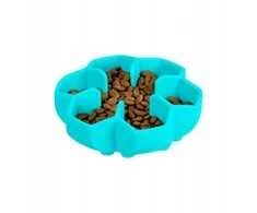 Collar WAU DOG dubenėlis SILIKONOWA SPOWALNIAJĄCA 450ml mėlyna
