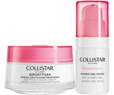 „Collistar“ rinkinys (giliai drėkinamasis kremas 50 ml + hidrogelis paakių odai 15 ml)