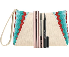 Collistar Set (Infinito Blakstienų tušas Extra Juodas + Infinito Eye Marker 01 Juodas + Pouch)