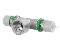 Comap „MultiSkin“ žalvarinis/alavuotas presuotas trišakis 20x3/4x20 vidiniu sriegiu