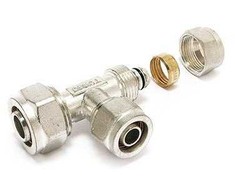 Comap Clamp trišakis raudonas (su varžtais) - 26-20-20 TurboSKIN COMAP
