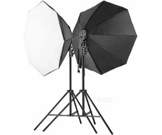 Comitso „FreePower 106 Octa 85cm SET“ 2400 W 5500 K nepertraukiamo apšvietimo komplektas su stovu