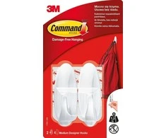3M Vonios kambario kabliukai COMMAND 2 vnt.