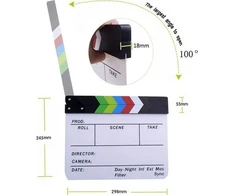 Commlite FILM CLAPS 30x25cm / Balta / Markeriams - Žymekliai
