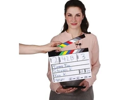 Commlite FILM CLAPS 30x25cm / Balta / Markeriams - Žymekliai
