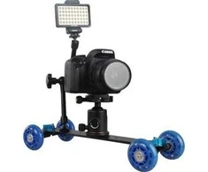 Commlite Vagonas / Dolly / Rider / Filming Roller Kamera ir veidrodis Dslr