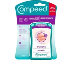 Compeed COMPEED_Diskretus, nematomas pleistras herpes gydymui 15 vnt + veidrodis