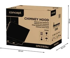 Concept Solution Concept Gartraukis Dūmtraukio gaubtas Juodas OPK5160bc