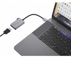 Adapteris USB Conceptronic ABBY22G USB-C - HDMI Sidabrinė (ABBY22G)