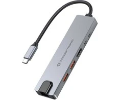 Conceptronic DONN29G Doko stotelė Laidinis USB 3.2 Gen 2 (3.1 Gen 2) Type-C pilkas
