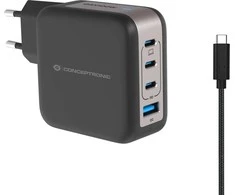 Conceptronic įkroviklis CONCEPTRONIC Ladegerät 4Port 100W, 3xUSB-C, 1xUSB-A 1,5m sw