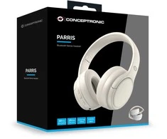 Conceptronic PARRIS03C ausinės/komplektas słuchawkowy Przewodowy i Bezprzewodowy su lankeliu ant galvos Muzyka Bluetooth Kreminė