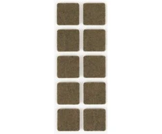 Baldų padukai HAUSHALT, 20×20 mm, rudi, 10 vnt.