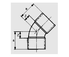 Conex Łuk CU 45 ° 35 mm 5041 035000000