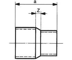 Redukcinė mova Nibco 52400, 22 mm x 18 mm, varinė