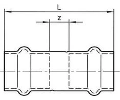 Conex Mufa vario serijos adapteris B Press 28mm (P527002800000)