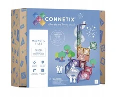„Connetix“ – „Ball Run“ išplėtimo rinkinys – pastelinės spalvos – 80 detalių – (CT-P-00080-BR)